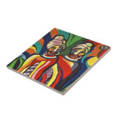 セラミックタイル素朴アフリカ文化 タイル (側面)