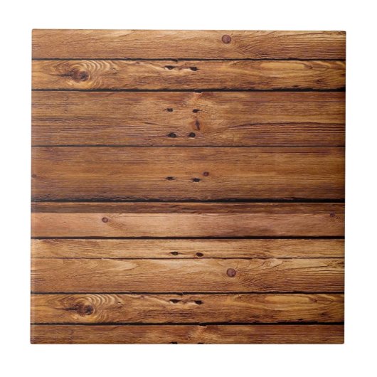 セラミックタイル素朴ウッドオレンジ タイル (正面)