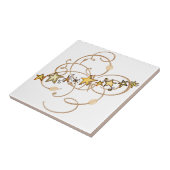 セラミックタイル金ゴールド星 タイル (側面)