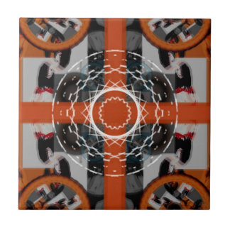 セラミックタイル（アデレードのオレンジ色の回転体） タイル