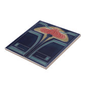 セラミックタイル – アンティーク探しフローラアールヌーボー (側面)