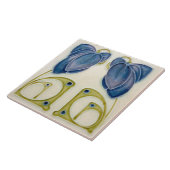 セラミックタイル – アールヌーボーフローラタイル (側面)