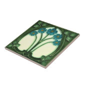 セラミックタイル – アールヌーボー忘れ私ではない (側面)