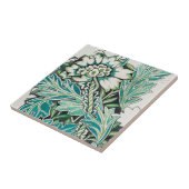 セラミックタイル：ウィリアム・モリス・アネモネ水彩画 タイル (側面)