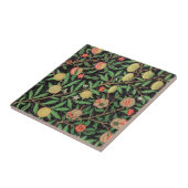 セラミックタイル：ウィリアム・モリス：ザクロ タイル (側面)