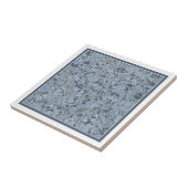 セラミックタイル:ウィリアム・モリス:ブルージャスミン タイル (側面)