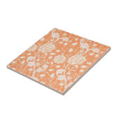 セラミックタイル：ウィリアム・モリス：野生チューリップ タイル (側面)