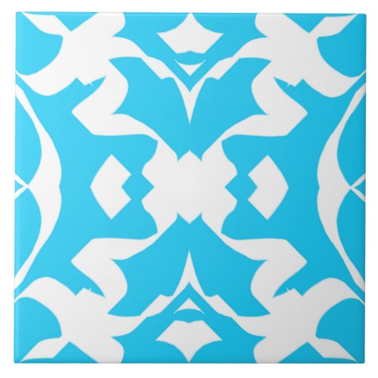 セラミックタイル、エレガントティール(緑がかった色)及び白色デザインCe タイル (正面)