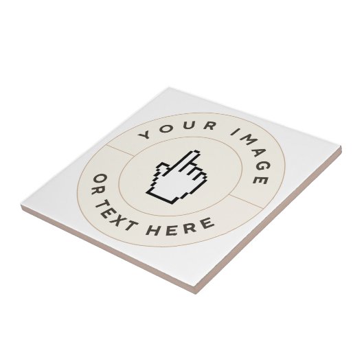 セラミックタイル – カスタム文字(イメージを追加) (側面)