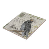 セラミックタイル – キング《鳥》ハヤブサ (側面)