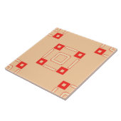 セラミックタイル – サンゴ及びピーチタイル模様 (側面)