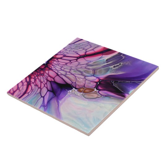 セラミックタイル – バタフライウイング抽象芸術 (側面)