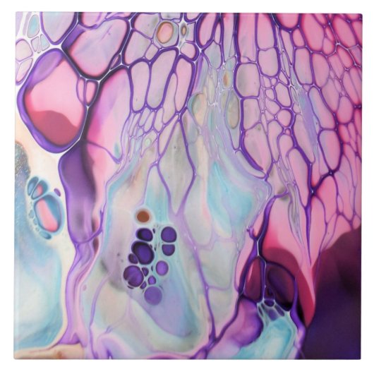 セラミックタイル – バタフライウイング抽象芸術2 (正面)