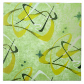 セラミックタイル: ブーメラン2 -レモン色 タイル (正面)