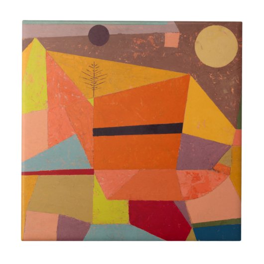 セラミックタイル：ポール・クレー  タイル (正面)