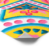 セラミックタイル，マジョリカ，装飾要約，アラビア語，a ポスター (角)