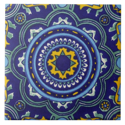 セラミックタイル – メキシコのタイルの複製 (正面)