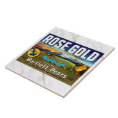 セラミックタイル - ローズゴールド - 梱包ラベル (側面)