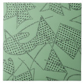 セラミックタイル: 原子ブーメラン- SEAFOAMの緑 タイル (正面)