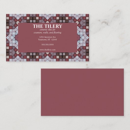 セラミックタイル 名刺 (正面/裏面)