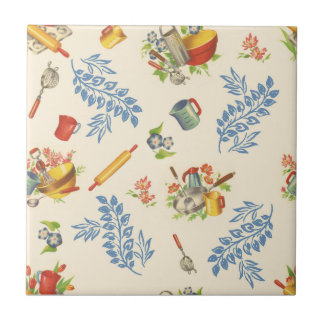 セラミックタイル、小 – 幸せなキッチンブルー タイル