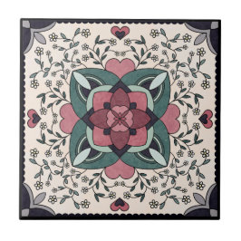 セラミックタイル、小（4.25インチx 4.25インチ） タイル