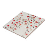 セラミックタイル:正丁さくらんぼの花。 タイル (側面)