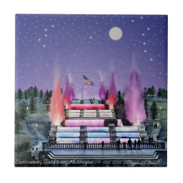 セラミックタイル-滝ジャクソンミシガン州 タイル