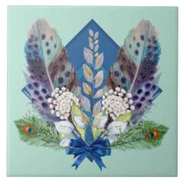 セラミックタイル – 羽と鳥