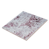 セラミックタイル – 赤ワイン絵を描に影響を与える損傷 (側面)