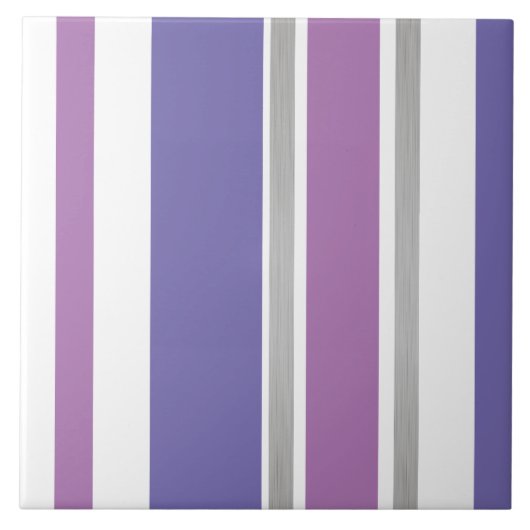 セラミックタイル – 銀スプリット薄紫 (正面)