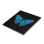 セラミックタイル:青い蝶 タイル (側面)