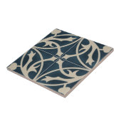 セラミックタイル – 青とアイボリー離れ (側面)