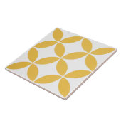 セラミックタイル – 黄色と白のパタモダンーン (側面)