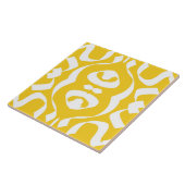 セラミックタイル、黄色エレガントと白のデザイン タイル (側面)