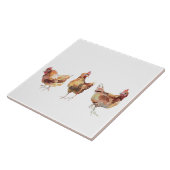 セラミックタイル – 3ひよこキッフランスのチン (側面)