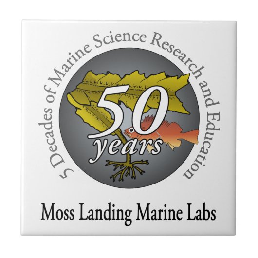 セラミックタイル(4.25" x 4.25"): Ich/Phycolのロゴ タイル (正面)