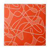 セラミックタイル: CONTEMPO -柿 タイル (正面)