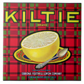 セラミックタイル - "Kiltie" - 産地ラベル (正面)
