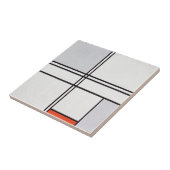 セラミックタイル:PIETモンドリアン:グレー – 赤1935 タイル (側面)