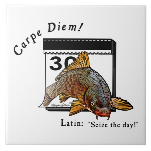 セラミックタイルCarpe Diem タイル (正面)