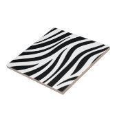 セラミックタイルLeopardプリントブラック&ホワイト タイル (側面)