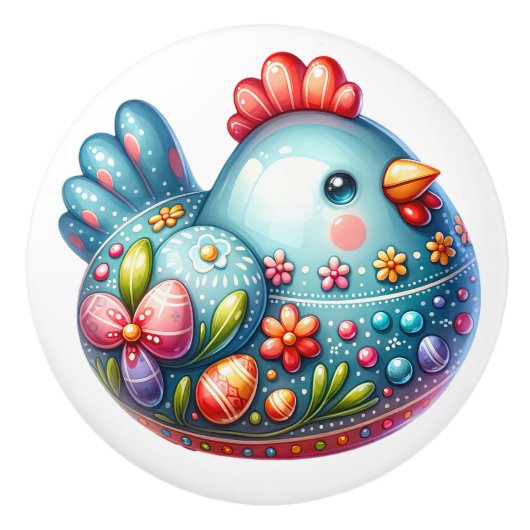 セラミックチキンテーマ セラミックノブ (正面)