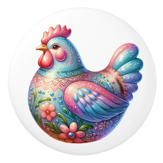 セラミックチキンテーマ セラミックノブ (正面)