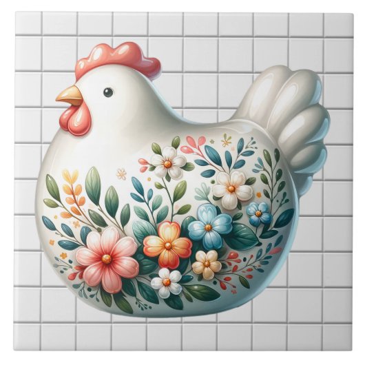 セラミックチキン タイル (正面)