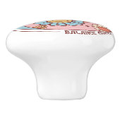 セラミックドアノブ – フローラ セラミックノブ (側面)