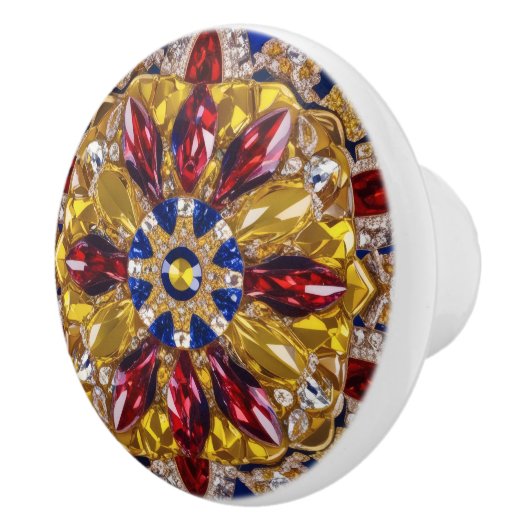 セラミックノブの引っ張り(コロンビア色) セラミックノブ (右)