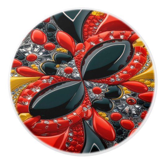 セラミックノブの引っ張り(ドイツ色) セラミックノブ (正面)