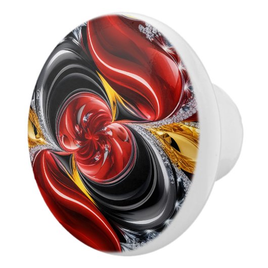 セラミックノブの引っ張り（ドイツ色） セラミックノブ (右)