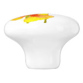 セラミックノブの「パンジーパーティー」(IV) セラミックノブ (側面)